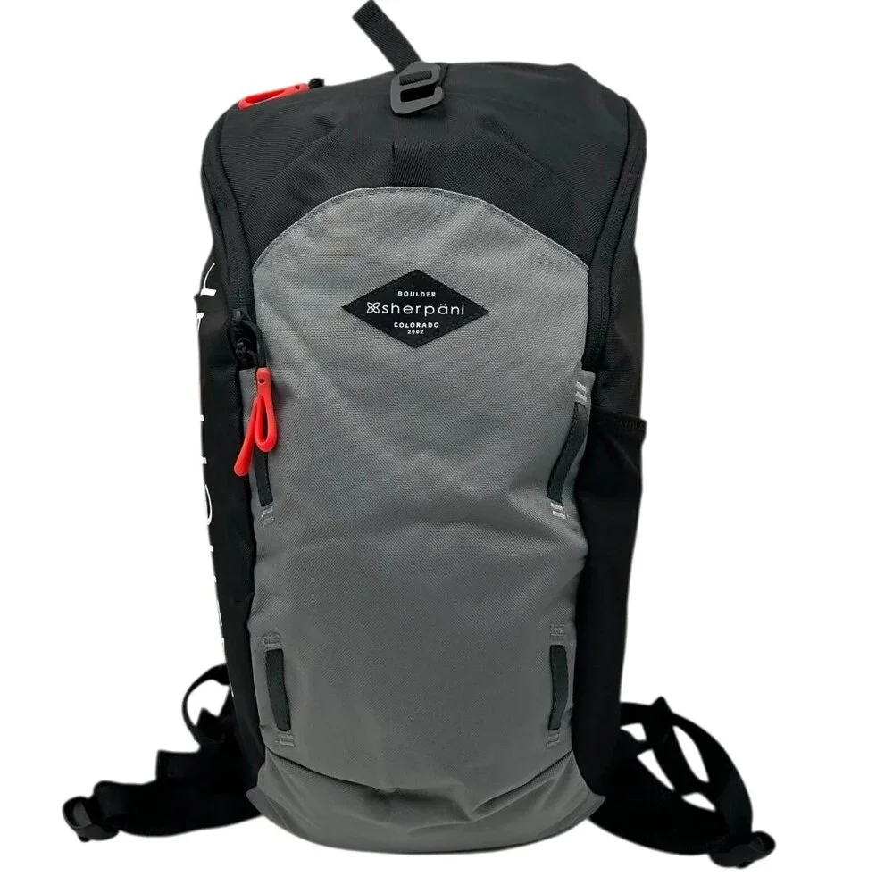 Sherpani Switch 15L Hiking Backpack Stone Black/Grey Recycled‎ Eco Travel Bag